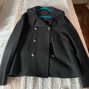 Mens Size 52 New Dolce and Gabanna Double Breasted Jacket. Rare. With Hood